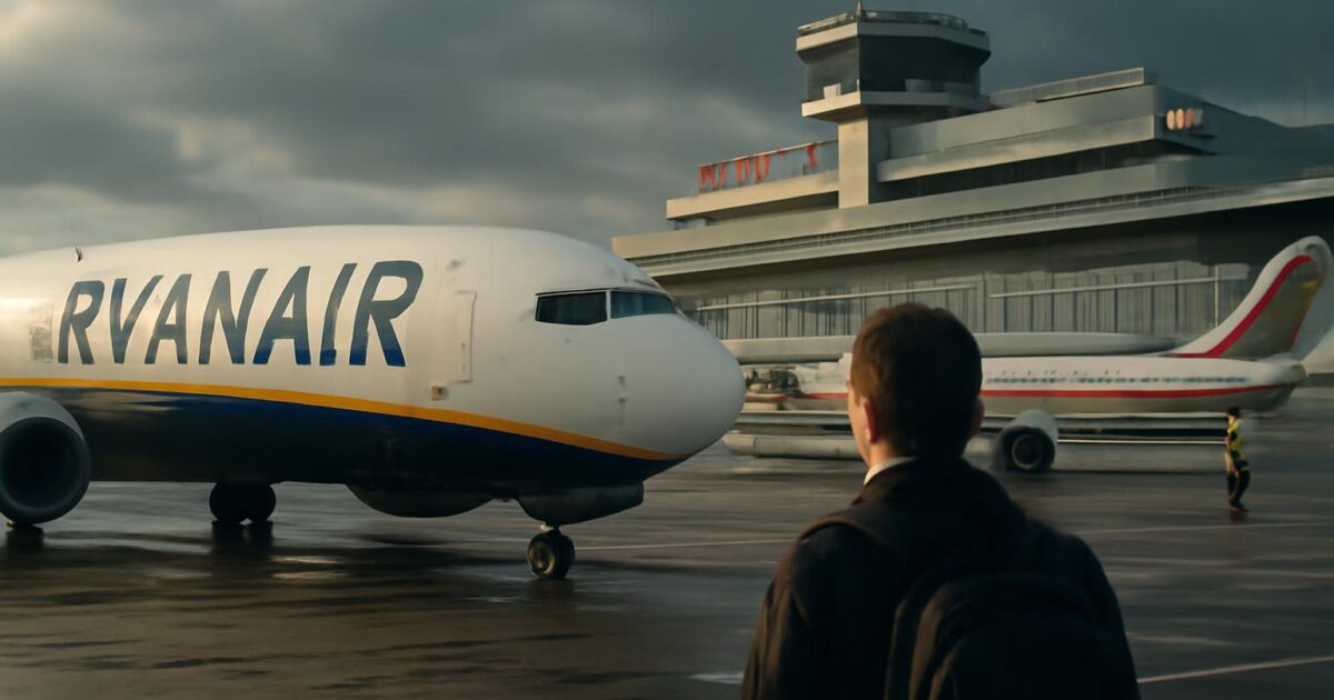 Boeing 737 del vuelo Ryanair 4978 en el aeropuerto de Minsk tras el desvío de mayo de 2021