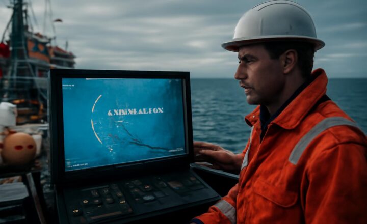 Buque Seabed Constructor durante la búsqueda del submarino ARA San Juan en el Atlántico Sur en 2018