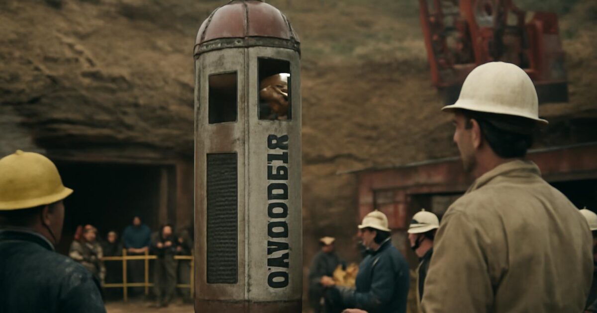 Cápsula utilizada para rescatar a los nueve mineros de la mina Quecreek en Pensilvania en julio de 2002