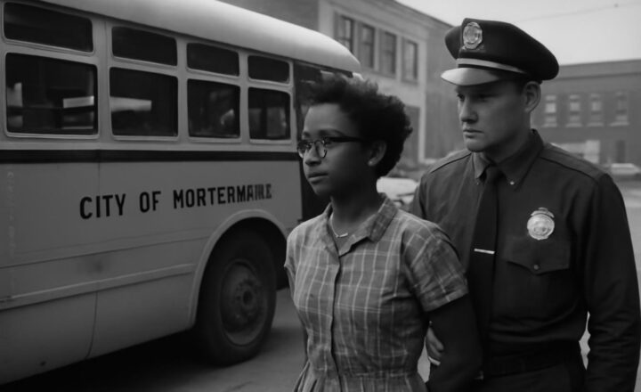 Documento de arresto de Claudette Colvin por desafiar la segregación en un autobús de Montgomery en 1955