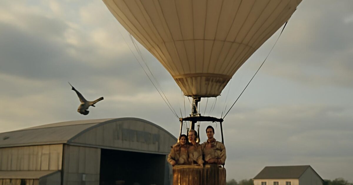 El globo Double Eagle II durante el cruce del Atlántico en 1978
