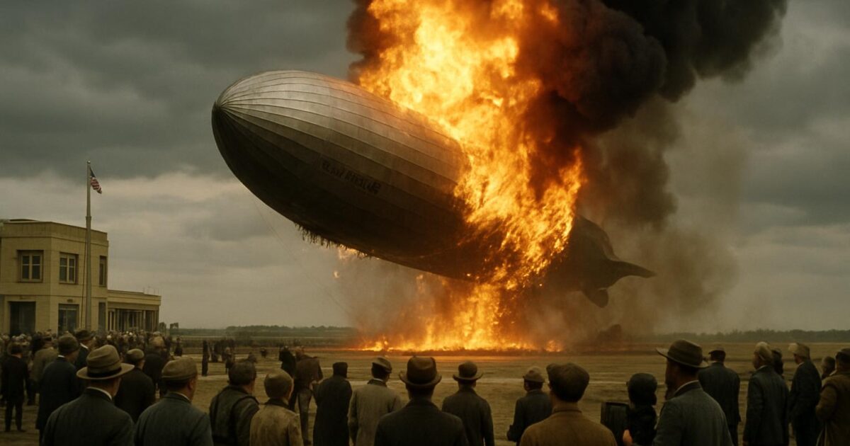 Representación editorial de Hindenburg: ¿qué provocó el incendio que terminó con la era de los dirigibles?