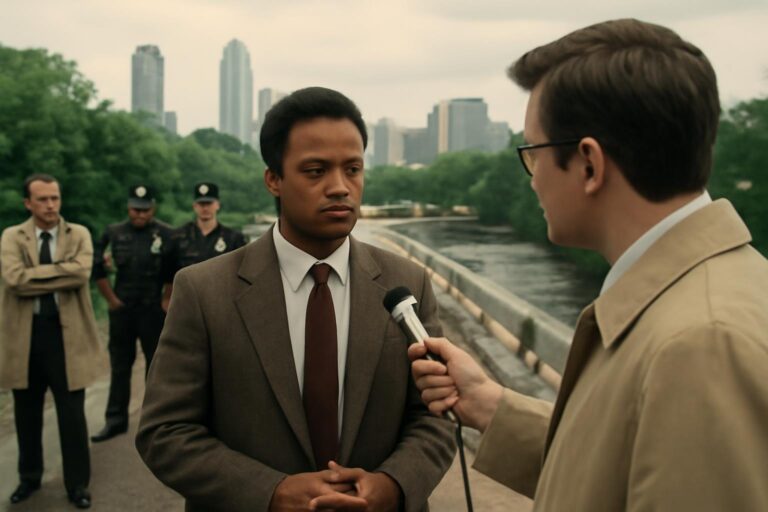 Puente sobre el río Chattahoochee vigilado durante la investigación de los asesinatos de Atlanta en 1981