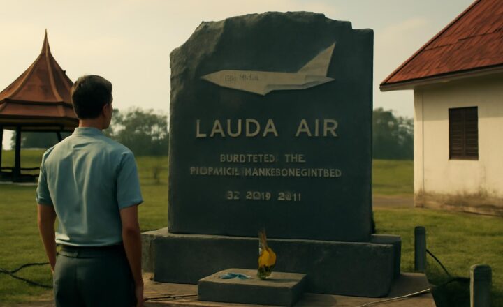 Restos y zona selvática de Suphan Buri donde cayó el vuelo Lauda Air 004 en 1991