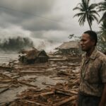 Costa de Sissano tras el tsunami de Aitape de 1998 en Papúa Nueva Guinea