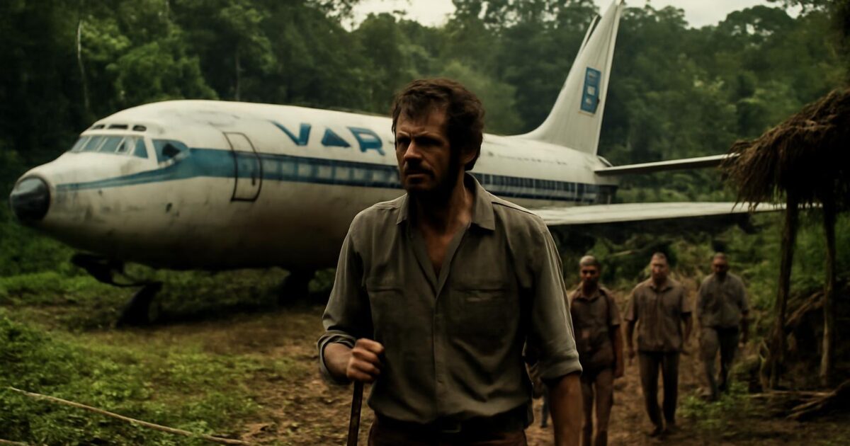Restos del Boeing 737 del vuelo Varig 254 tras el aterrizaje forzoso en la selva amazónica brasileña