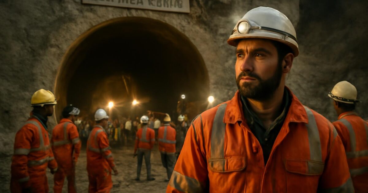 Rescatistas extraen a trabajadores atrapados del túnel Silkyara-Barkot en Uttarakhand en noviembre de 2023