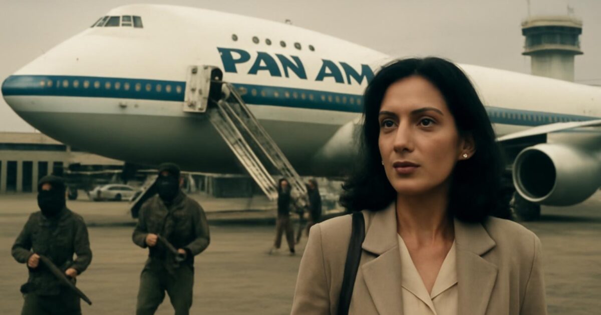 Boeing 747 de Pan Am en el aeropuerto de Karachi durante el secuestro del vuelo 73 de 1986