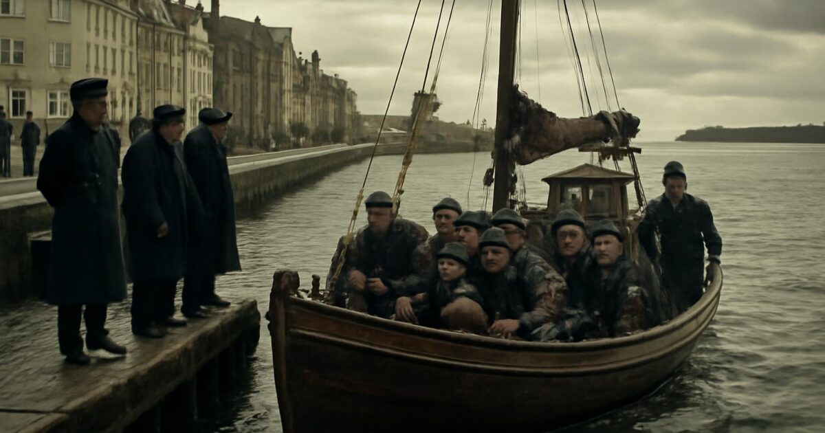 Refugiados judíos daneses a bordo de una embarcación que los trasladó clandestinamente a Suecia en octubre de 1943