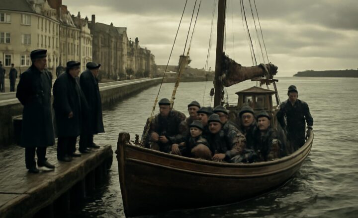 Refugiados judíos daneses a bordo de una embarcación que los trasladó clandestinamente a Suecia en octubre de 1943
